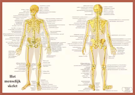 Anatomische Kaart A2 Skelet
