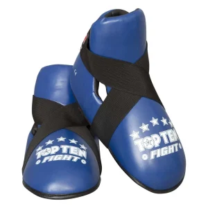 Taekwon-do voetbeschermers Top Ten Fight Kicks Blue