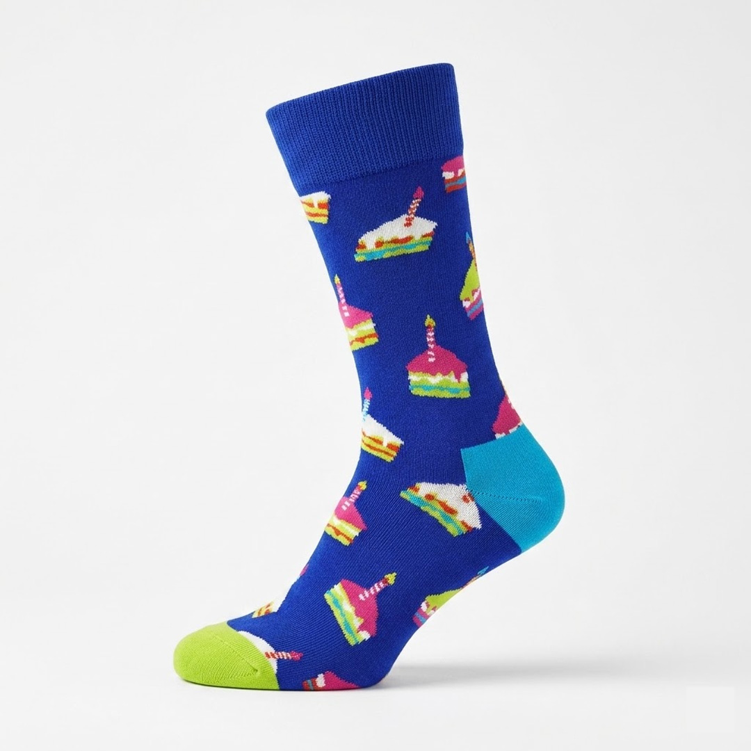 4 Paar – Happy Socks – Dames & Heren – Thema Feest – Katoen – Meerkleurig - Afbeelding 9